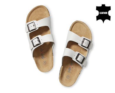Women's Leather Slides