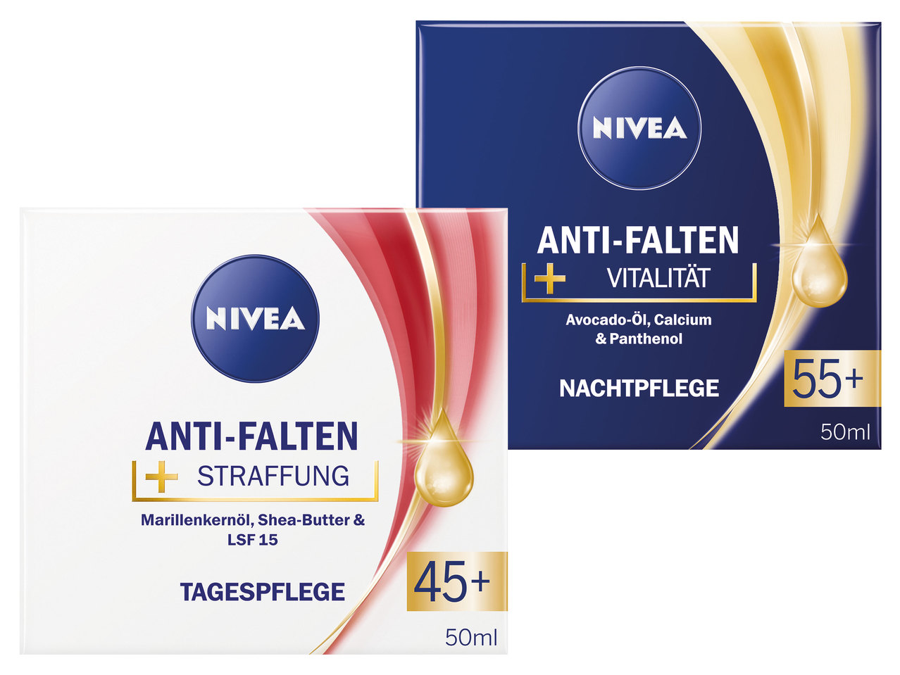 NIVEA Anti-Falten Tages- oder Nachtpflege