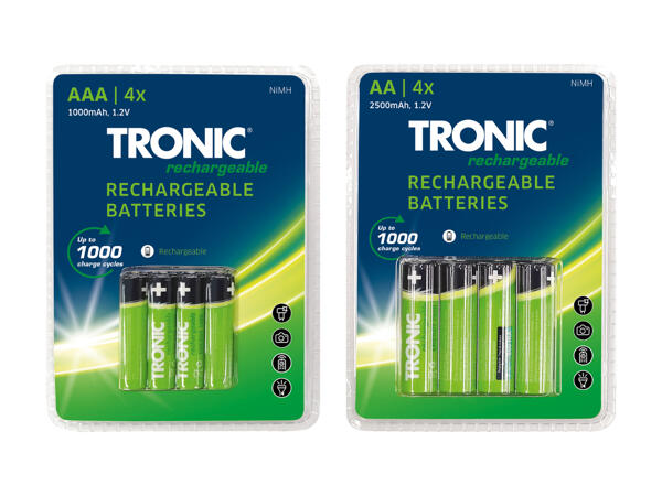 TRONIC(R) Genopladelige batterier