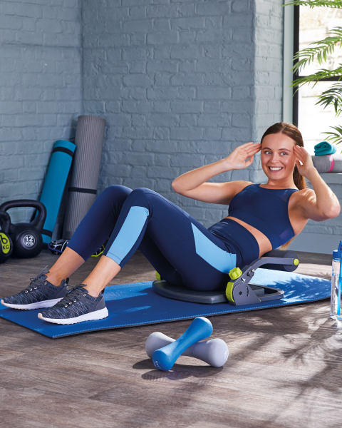 Blue Bustier Sports Bra
