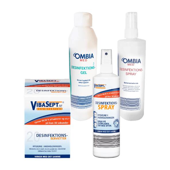 VIBASEPT 	 				Desinfektionsspray, gel eller servietter