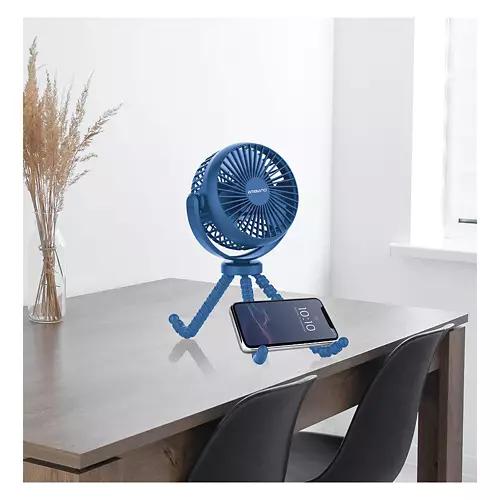 Portable Fan with Flexible Tripod, Blue