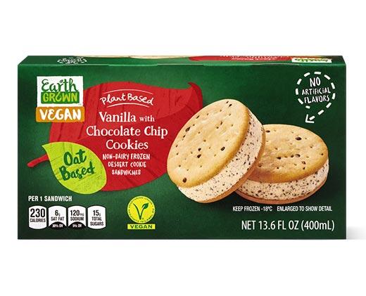 Earth Grown 
 Non-Dairy Chocolate Chip or Chocolate Cookie Sandwich