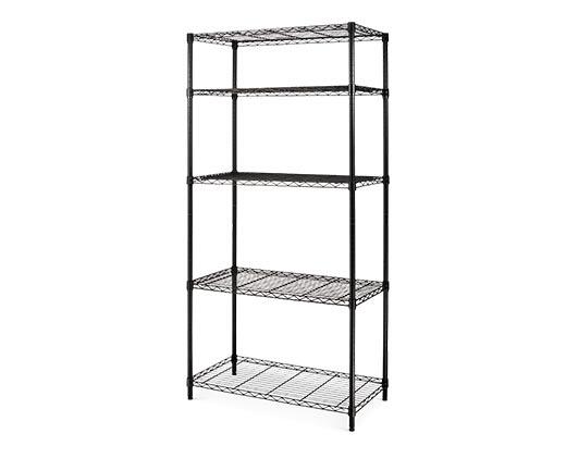 WORKZONE 
 5-Tier Black Shelf