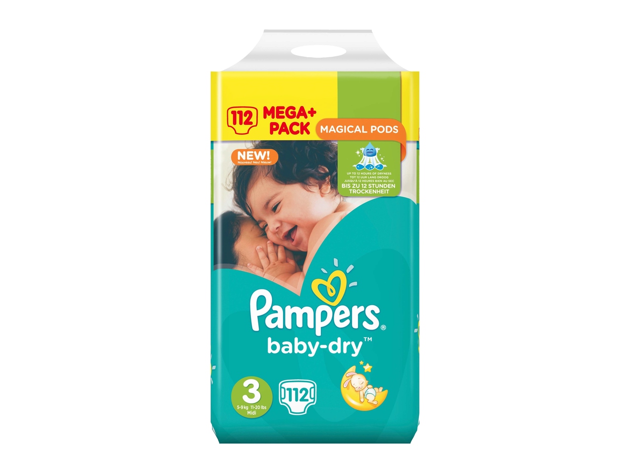 Couches Pampers Baby-dry taille 3