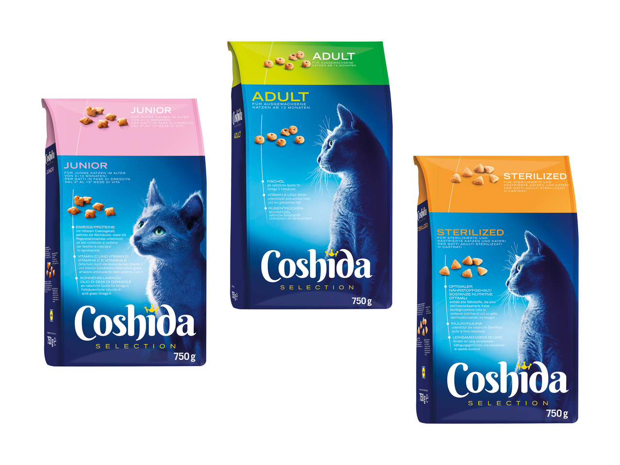 Nourriture sèche premium pour chats