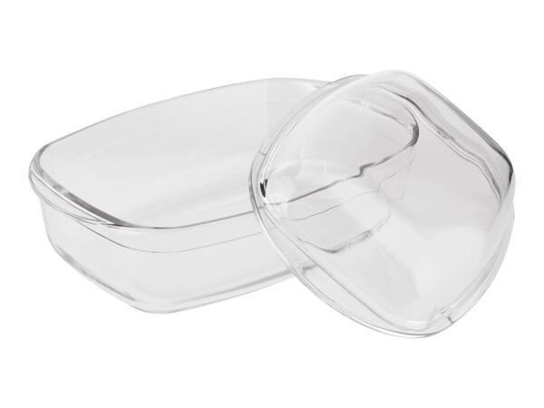Silvercrest Glass Rectangular Casserole Dish With Lid