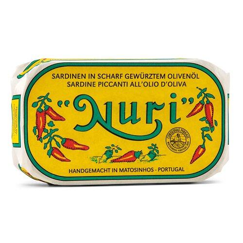 NURI Sardinen, in scharf gewürzten Olivenöl