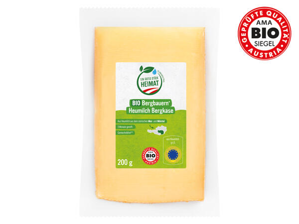 Bio-Bergbauern Heumilch Bergkäse