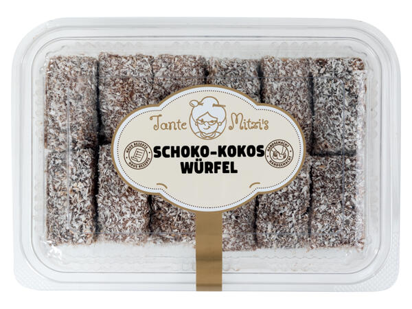 Tante Mitzi‘s Schoko-Kokos Würfel