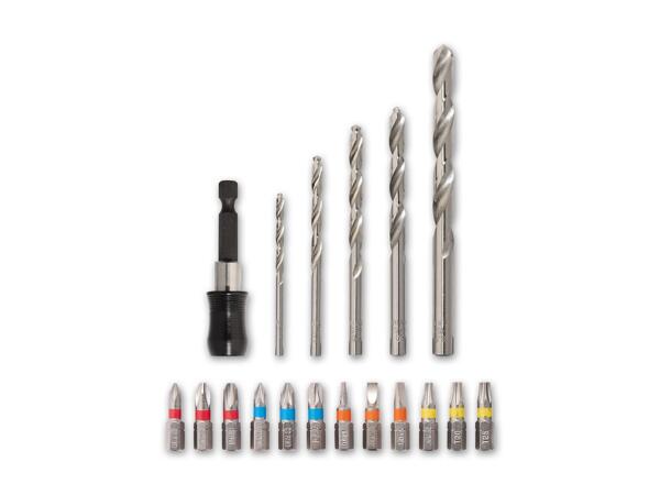 Bit-/Bohrer-/Stecknuss-Set, 18-teilig
