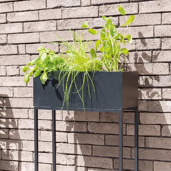 Pied en métal pour fleurs ou plantes