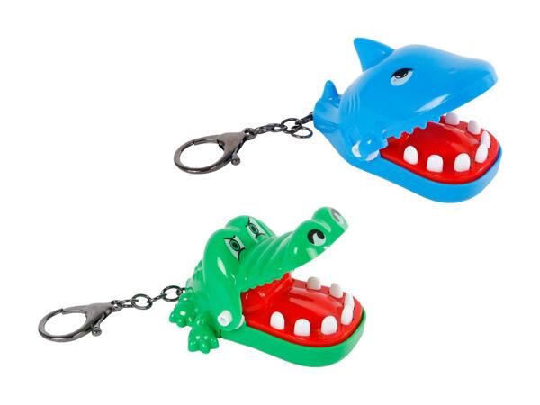 Schlüsselanhänger Krokodil/​Hai beissend