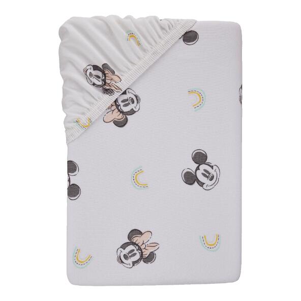 DISNEY(R) 				Drap-housse pour lit de bébé, 2 pcs