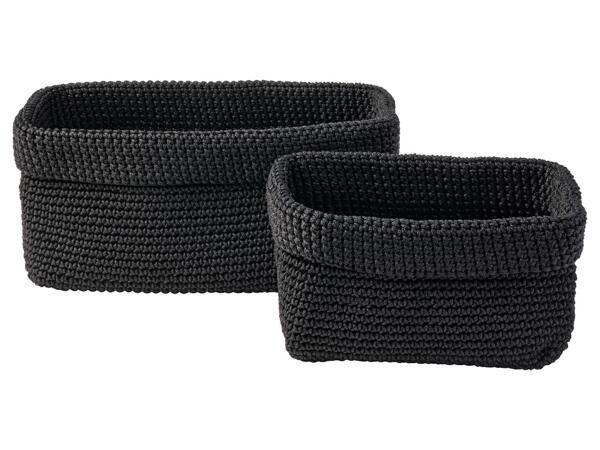 Storage Basket, 2 Pieces Or Hanging Organiser