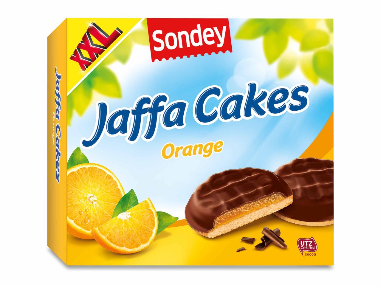 Biscuits moelleux fourrés à l'orange XXL