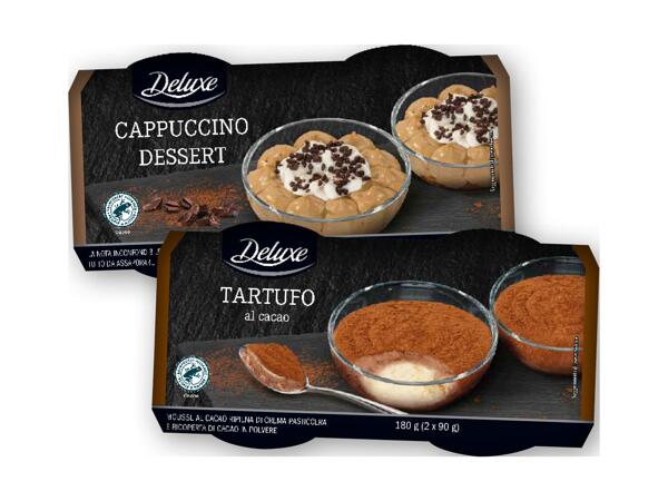 Cappuccino or Truffle flavoured Dessert