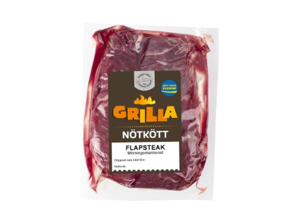 Flapsteak mörmarinerad