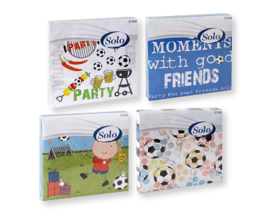 SOLO Servietten im Fussballdesign