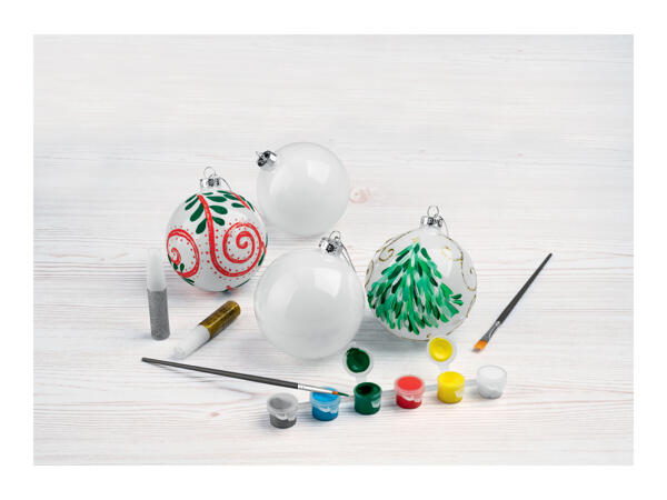 Crelando Paint Your Own Christmas Baubles Kit