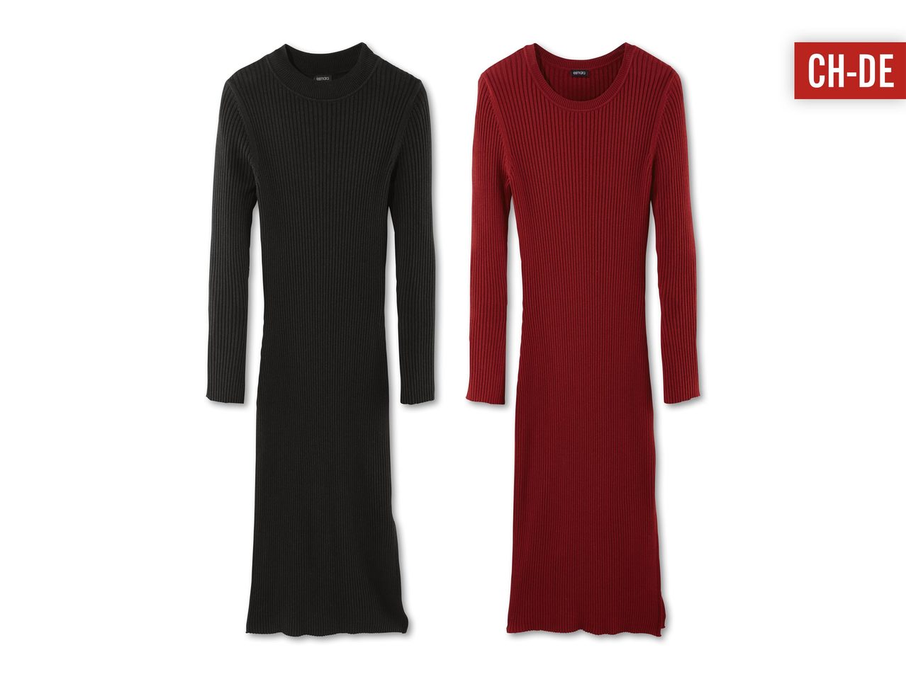 Robe en maille côtelée1