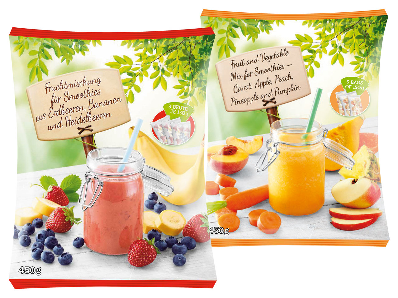 Fruchtmischung für Smoothies