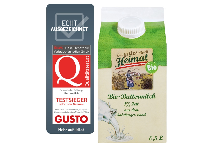 EIN GUTES STÜCK HEIMAT Bio-Buttermilch natur