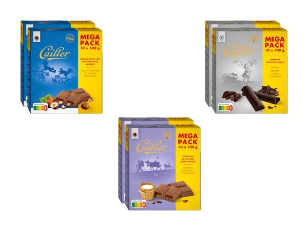 Tablettes de chocolat Cailler XXL
