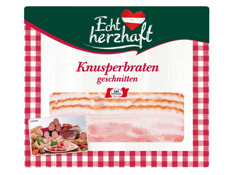ECHT HERZHAFT Knusperbraten geschnitten