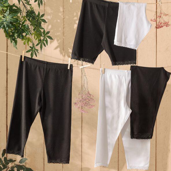 UP2Fashion(R) 				Short cycliste ou legging 3/4, 2 pcs