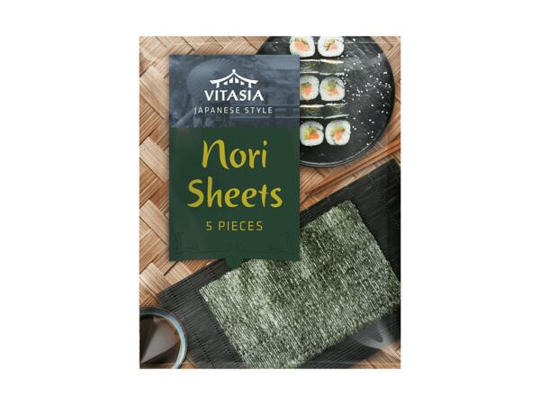 Feuilles de Nori (algues séchées)