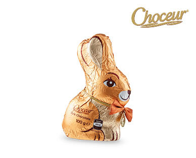 Luxury White or Dark Chocolate Sitting Bunny 100g