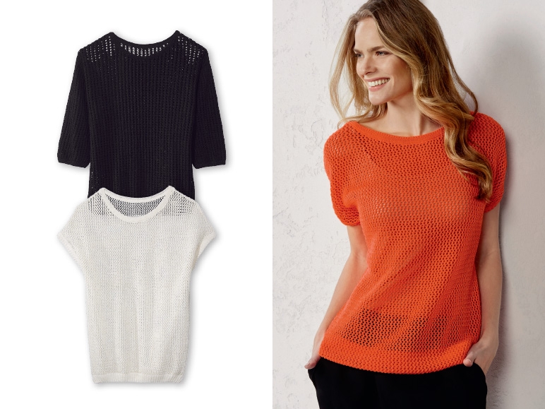 ESMARA Ladies' Crochet Style Jumper