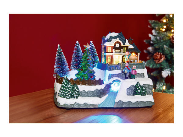 Livarno Home Animated Christmas Scene with LEDs & Music
