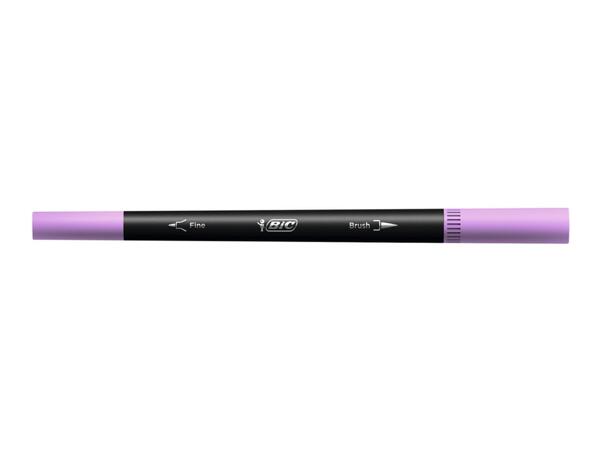 BIC Pastel Dual Tip Felt Pens - 6 pack