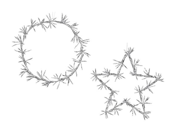 Couronne/étoile décorative à LED