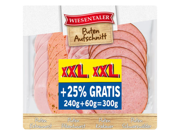 WIESENTALER Puten-Aufschnitt 240 g + 60 g gratis