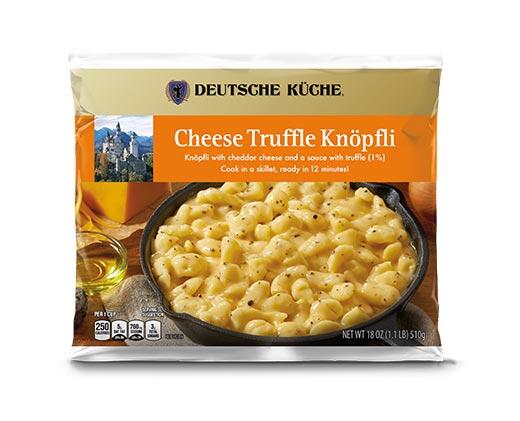 Deutsche Küche 
 Lemony Greens or Cheese Truffle Knopfli