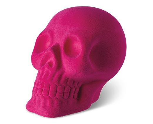 Huntington Home Flocked Skull