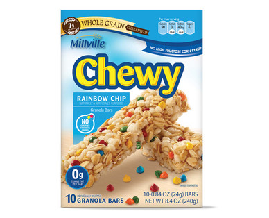 Millville Rainbow Chip Granola Bars