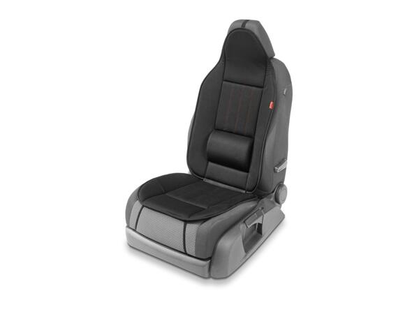 Car seat cover with lumbar support