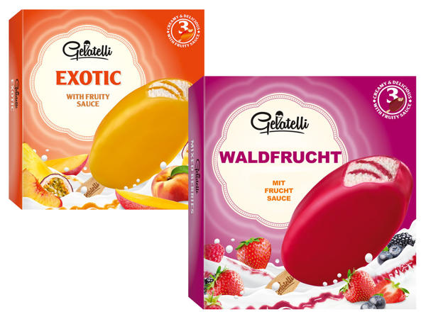 GELATELLI Stieleis Frucht