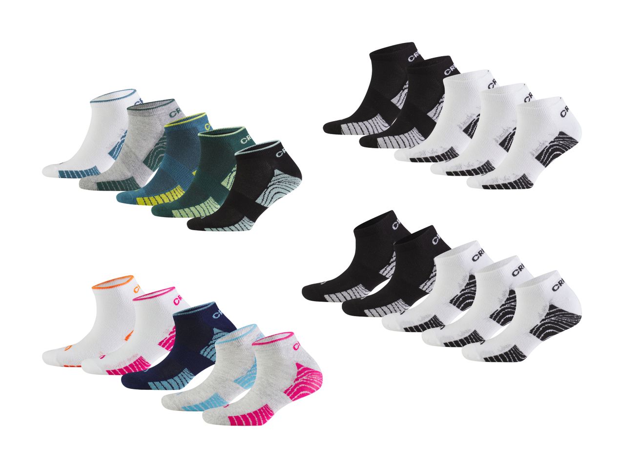 Socquettes de sport, 5 paires