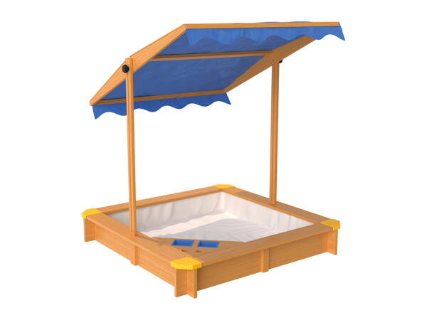 Playtive Sandpit With Sun Shade & Ice Cream Parlour