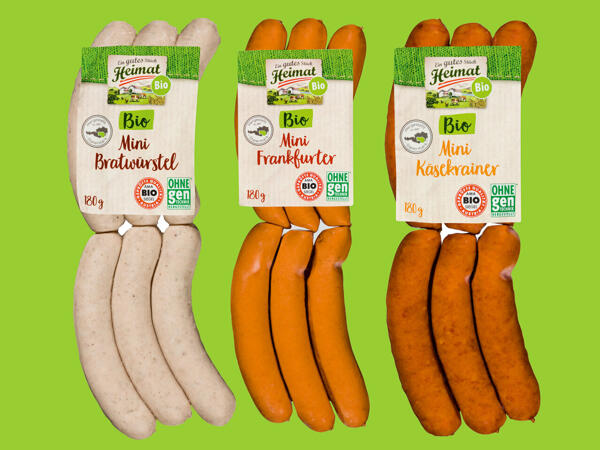 EIN GUTES STÜCK HEIMAT Bio-Mini-Würstel