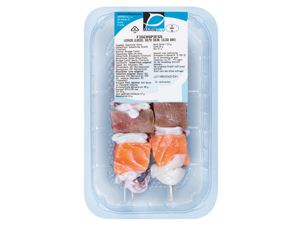 Gemischte Meeresfrüchtespieße