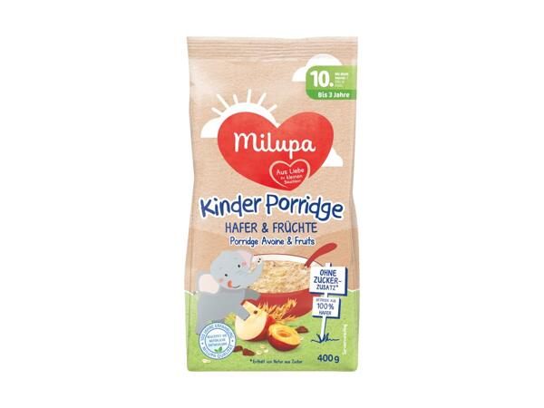 Porridge avoine et fruits Milupa