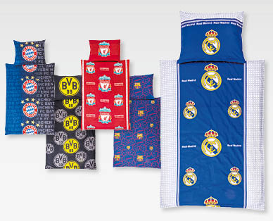 Parure de lit FC BAYERN MÜNCHEN/BVB 09/LIVERPOOL FOOTBALL CLUB/FCB/REAL MADRID CF