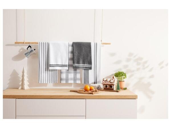 LIVARNO home Sada kuchyňských utěrek, 5dílná