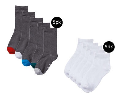 Children's School Socks 5pk